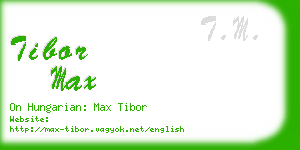 tibor max business card